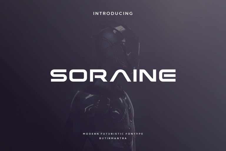 Soraine – Futuristic Font