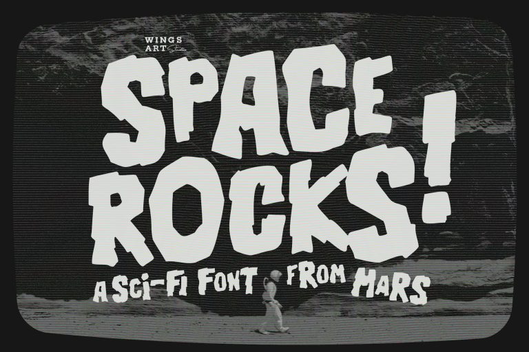 Space Rocks! A Retro 1950s Sci-Fi Font