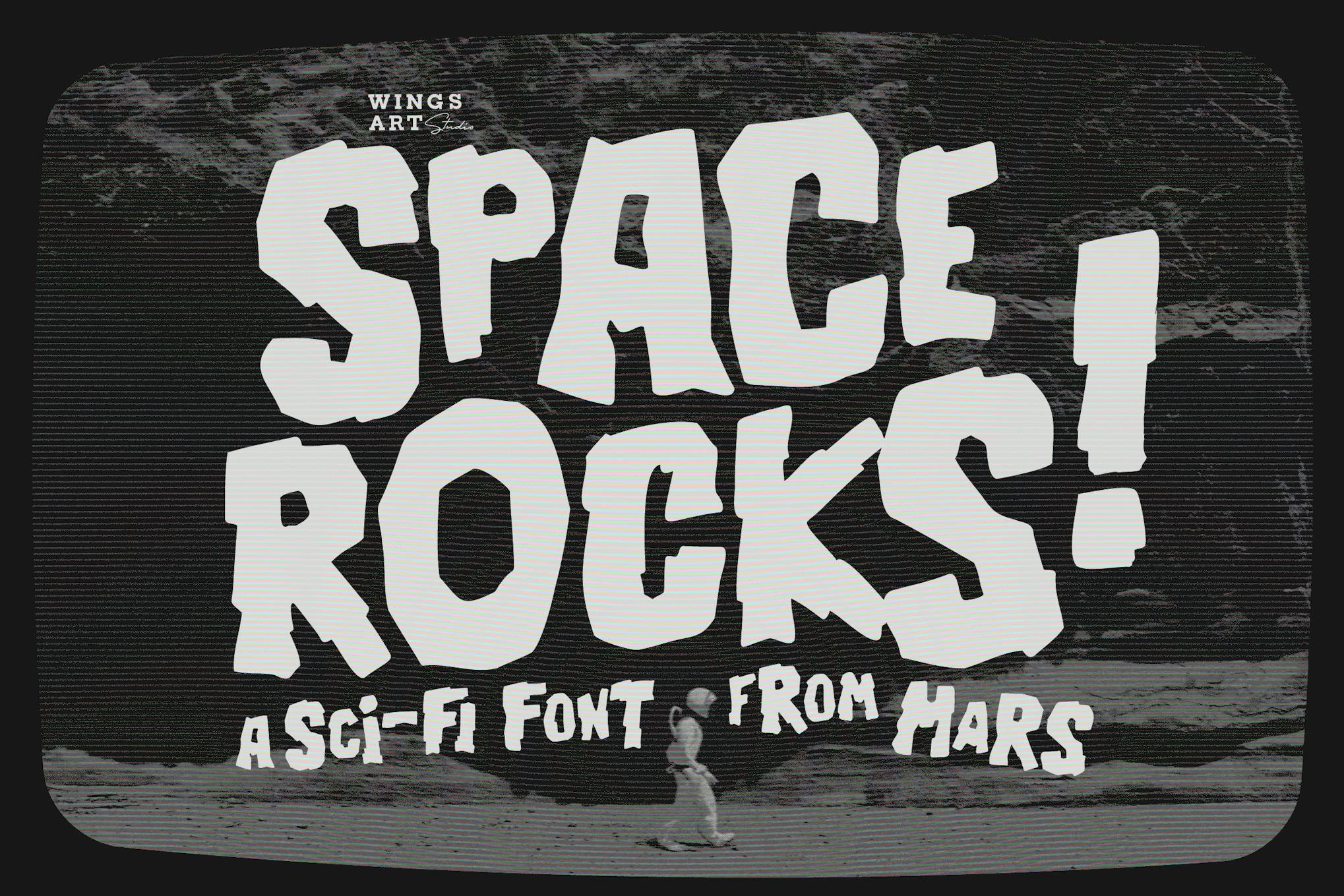 Space Rocks! A Retro 1950s Sci-Fi Font