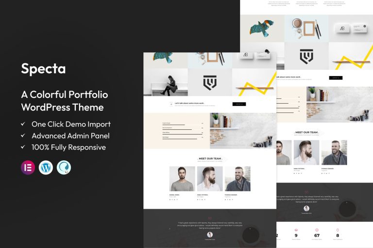 Specta – Multipurpose Portfolio WordPress Theme