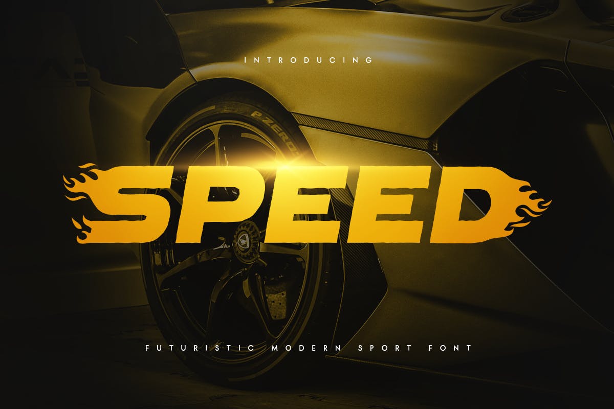 Speed – Futuristic Modern Sport Font