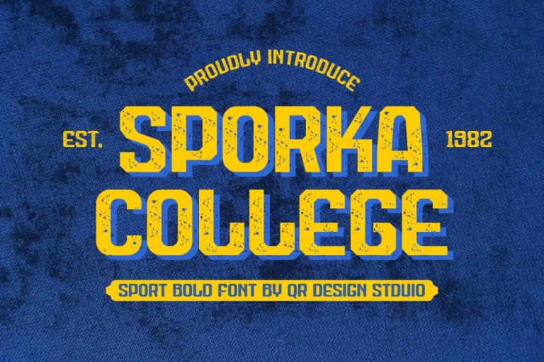 Sporka College – Sport Font