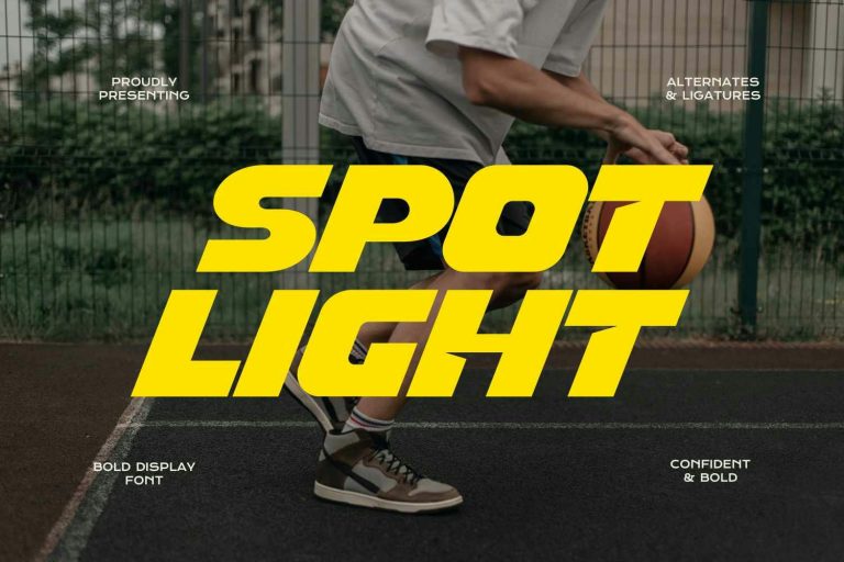 Spot Light – Display Sports Font