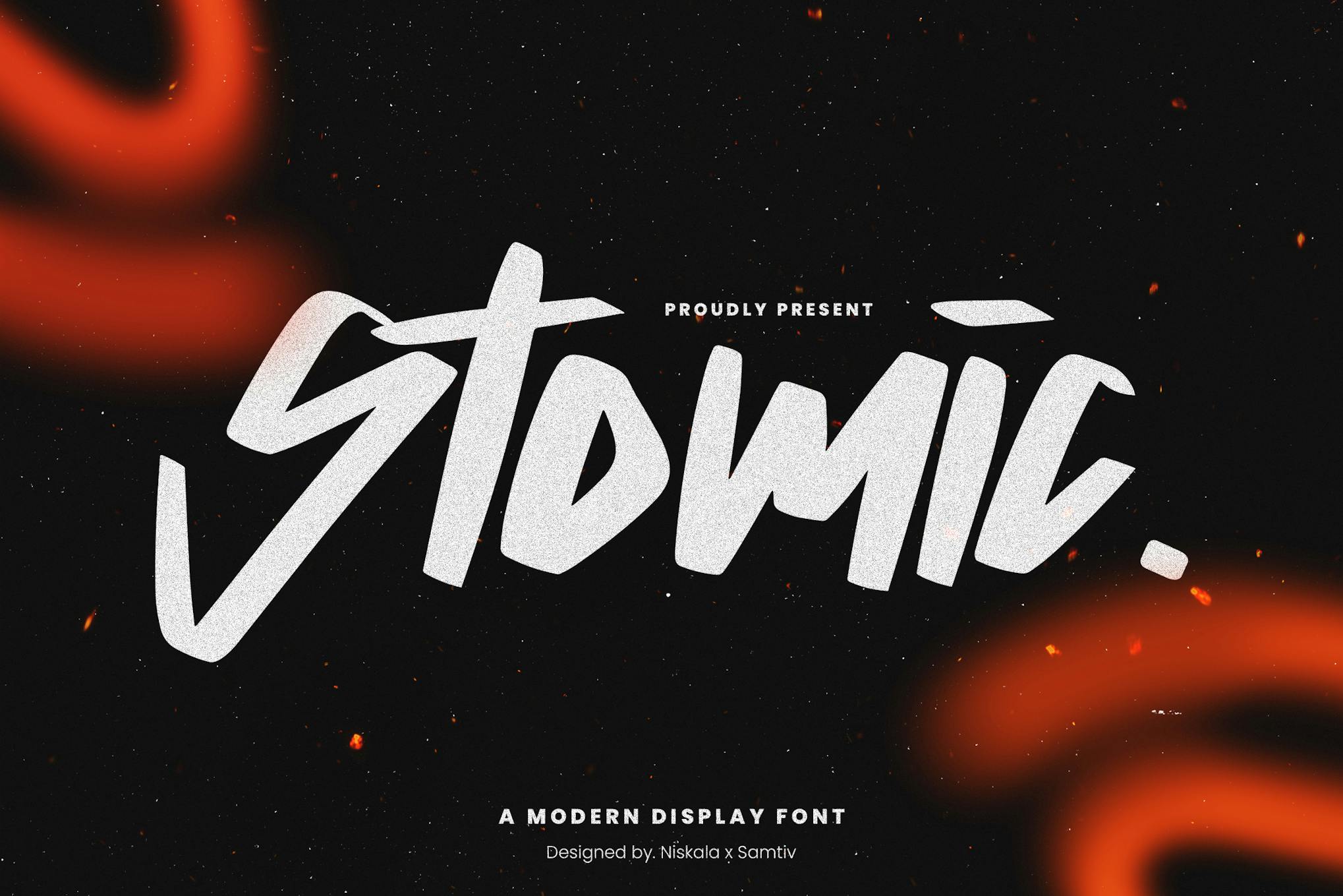 Stomic – A Modern Display Font