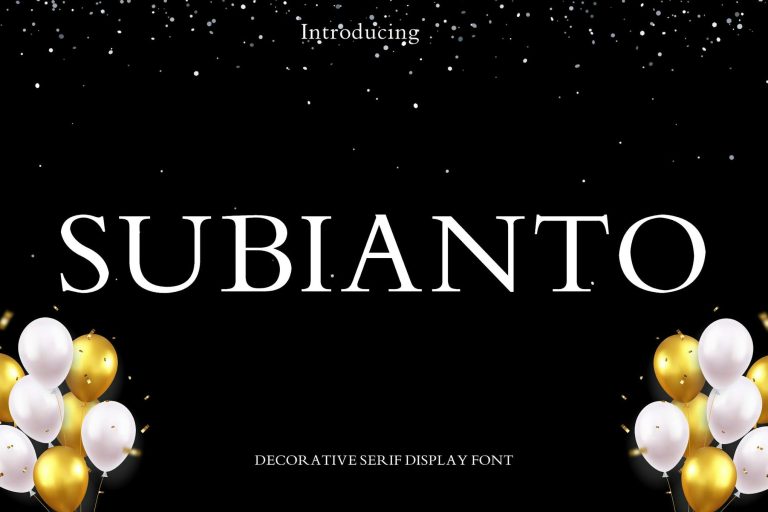 Subianto Serif Display Font