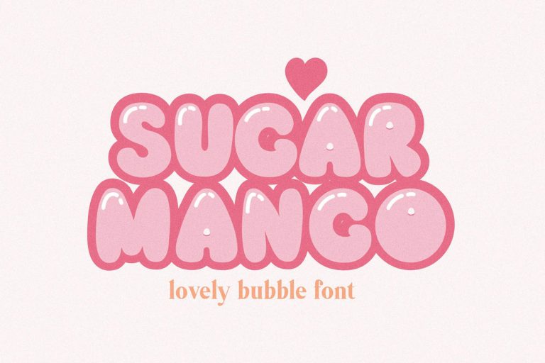 Sugar Mango Bubble Font