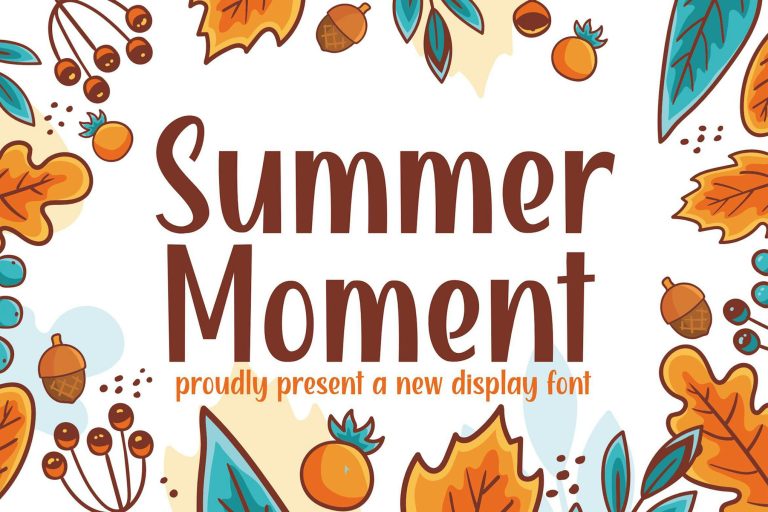 Summer Moment – Cute Display Font