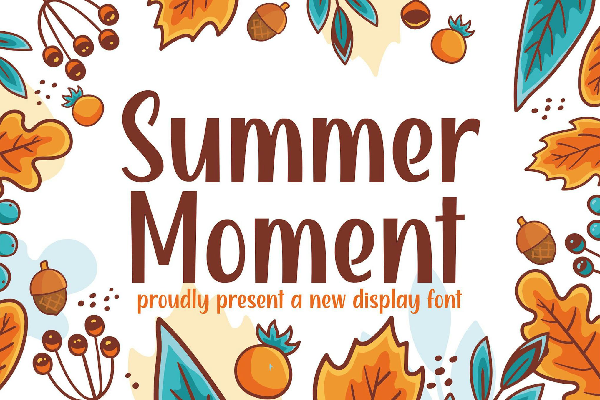 Summer Moment – Cute Display Font