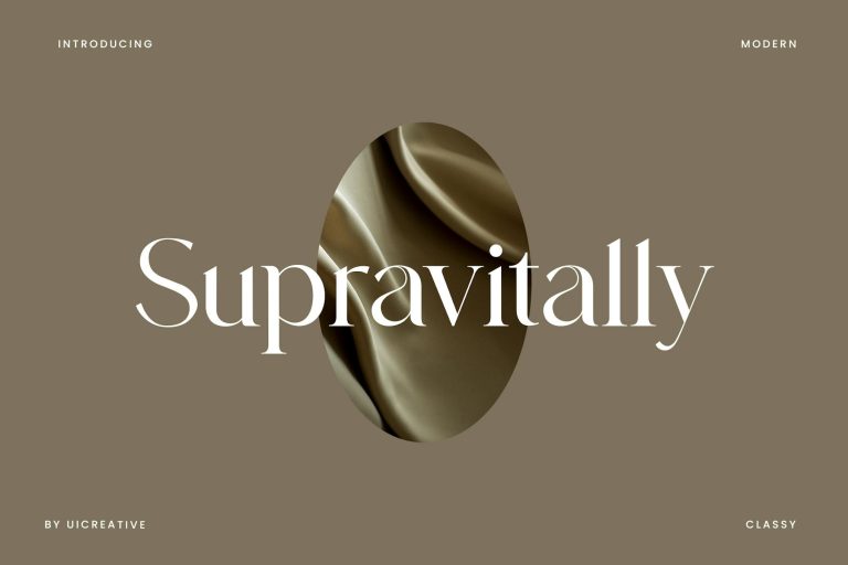 Supravitally Luxury Serif Font