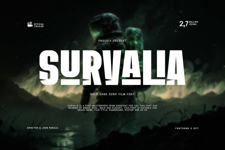 Survalia – Bold Sans Serif Film Font