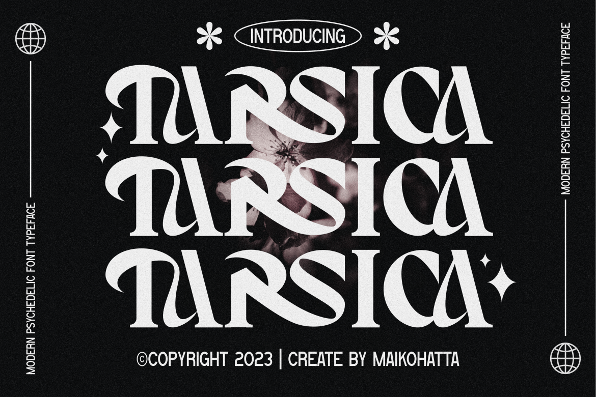 Tarsica – Modern Stylist Psychedelic Font