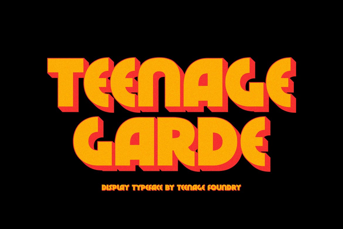 Teenage Garde – Bold and Neat Display Font
