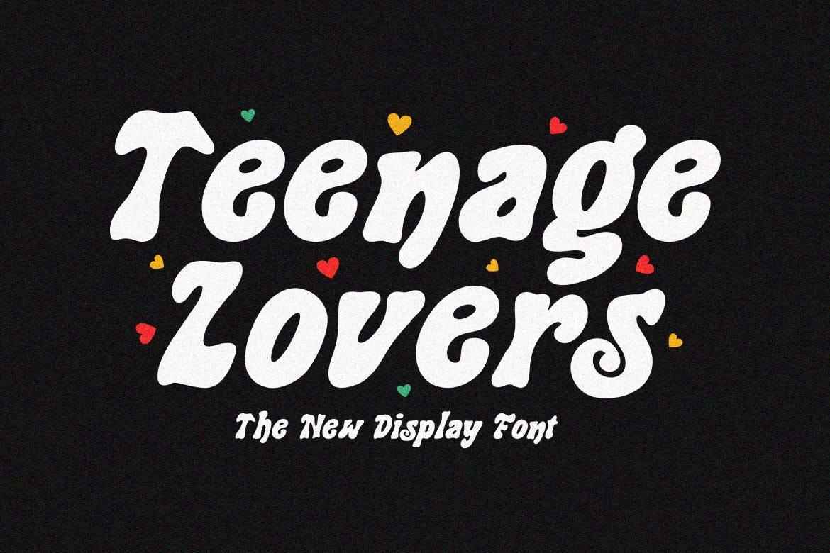 Teenage Lovers Retro Serif Display Font