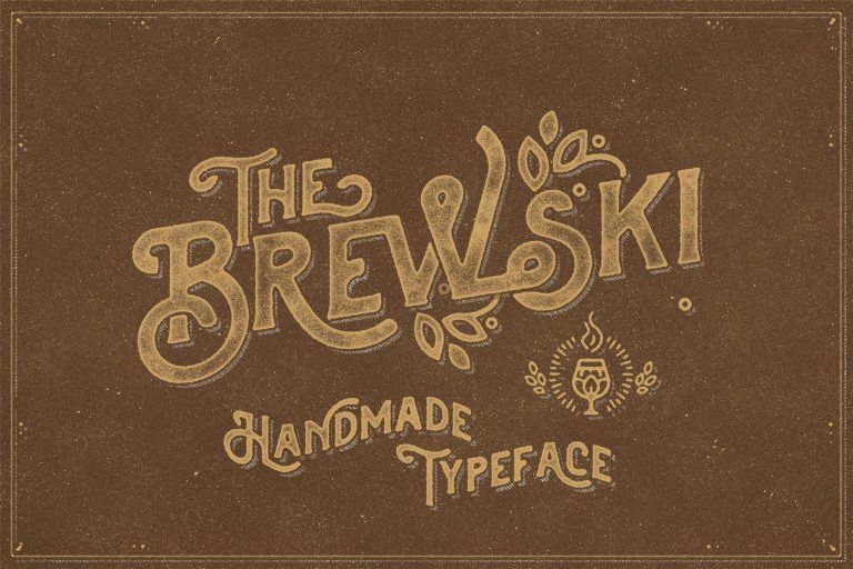 The Brewski – Textured Typeface