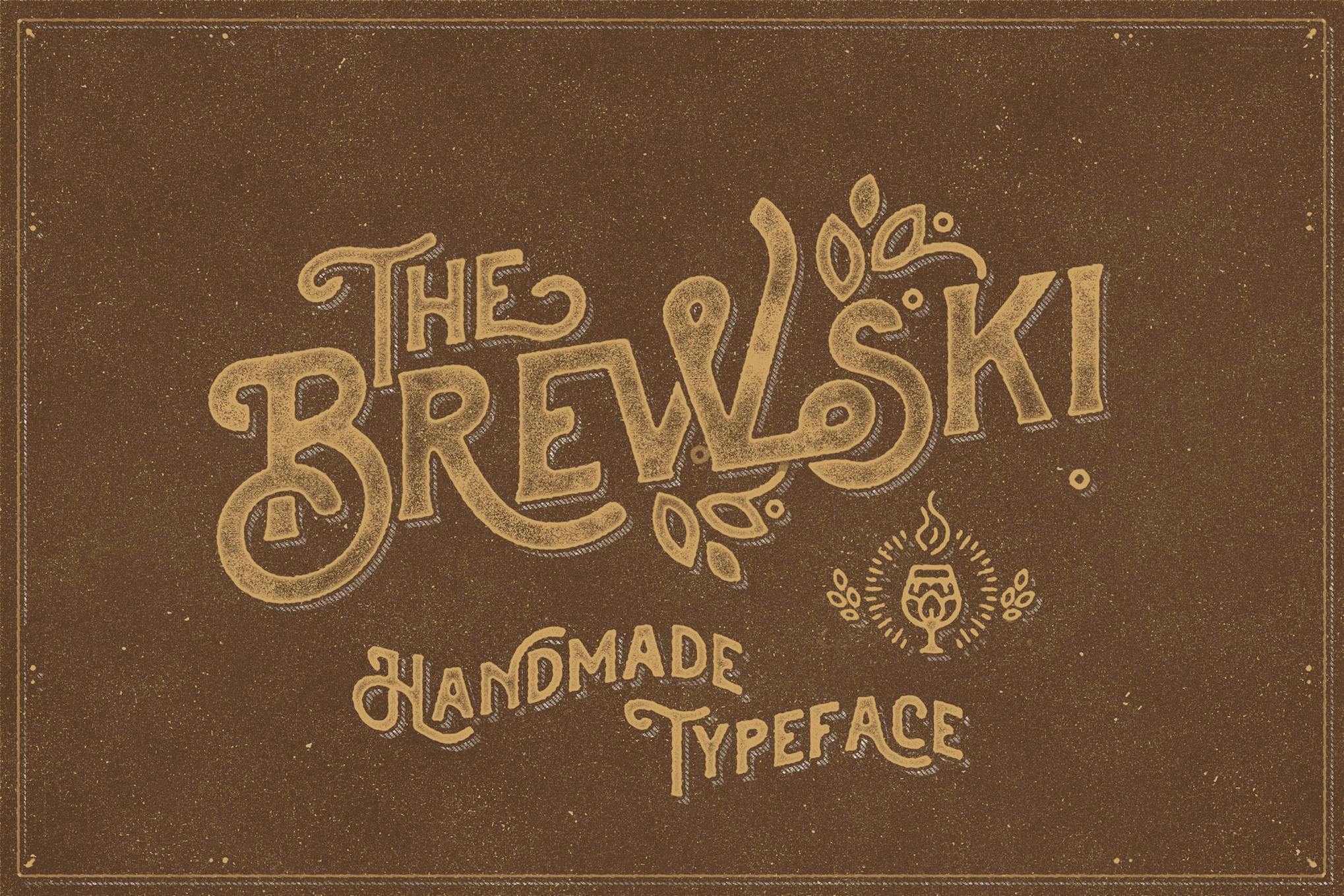 The Brewski – Textured Typeface