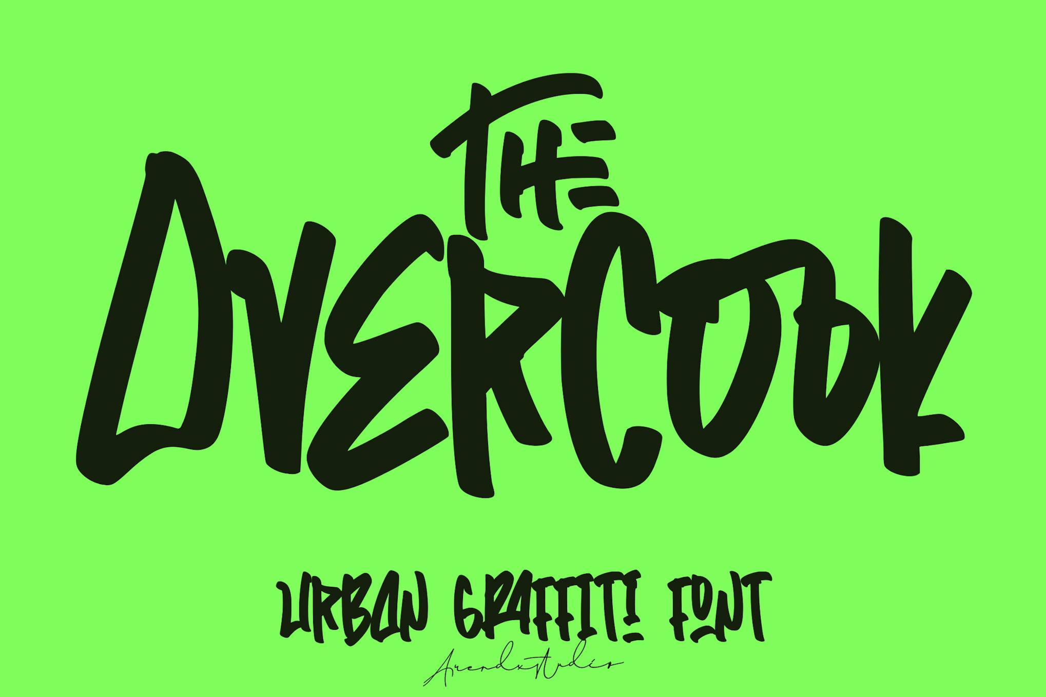 The Overcook – Graffiti Font