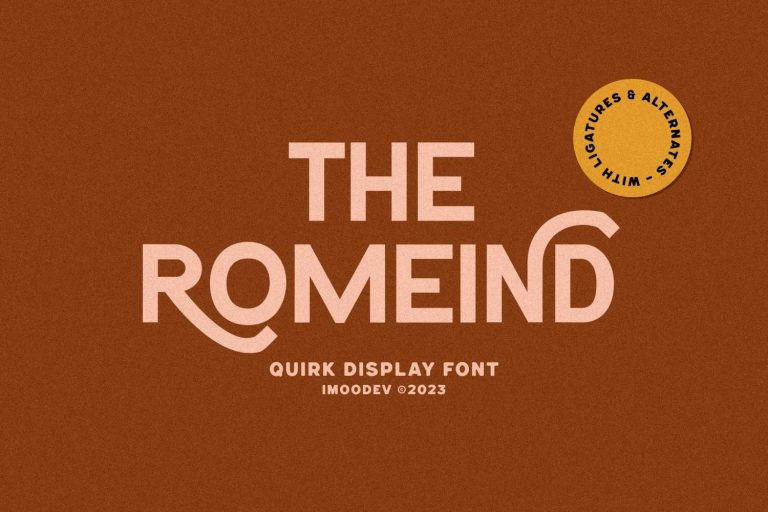The Romeind – Quirk Display Font