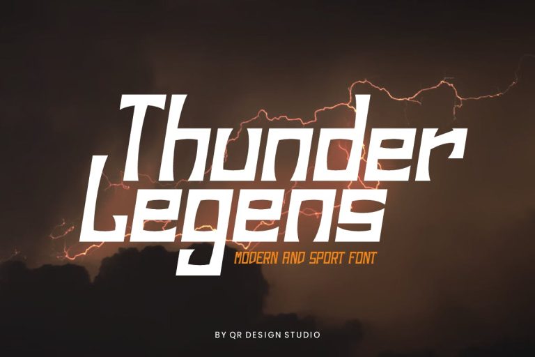 Thunder Legens – Sport Font
