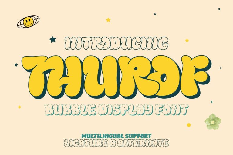Thurof – Bubble Font