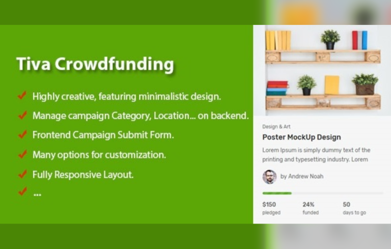 Tiva Crowdfunding – Wordpress Crowdfunding System