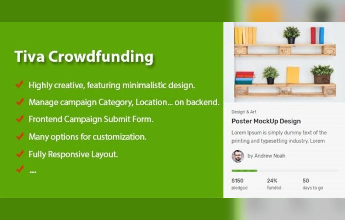 Tiva Crowdfunding – Wordpress Crowdfunding System