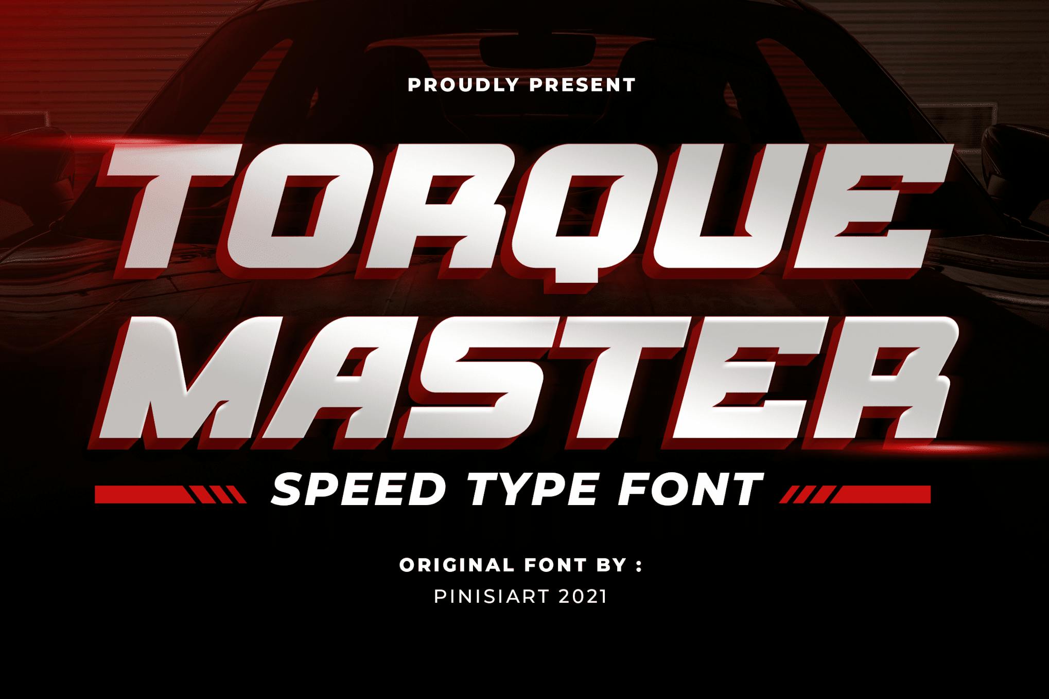 TORQUE MASTER – Car Racing gaming Font