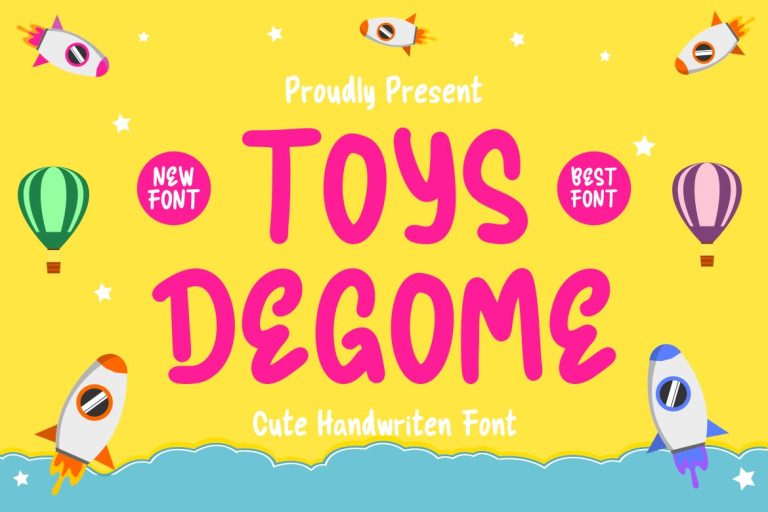 Toys Degome – a Cute Font