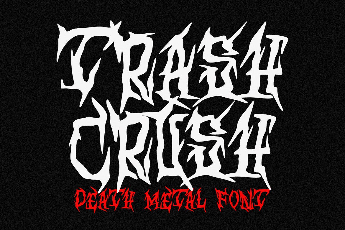 Trash Crush – Death Metal Font