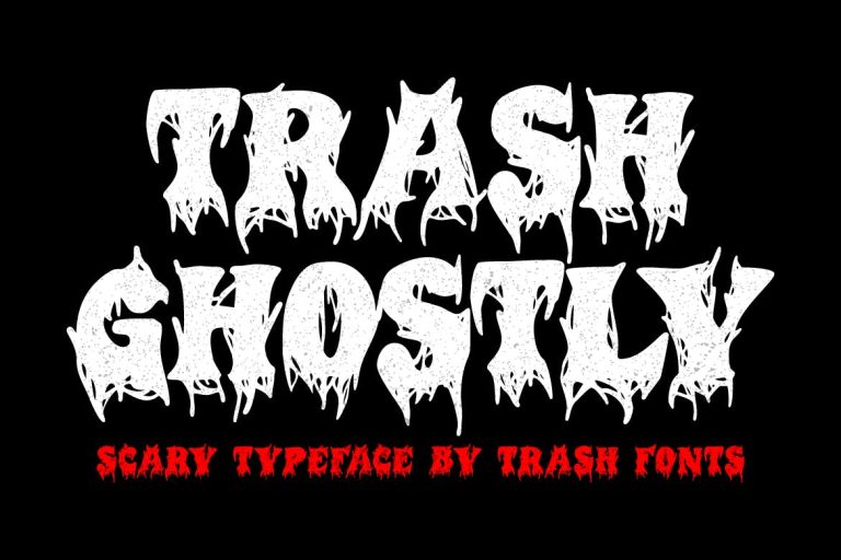 Trash Ghostly – Scary Font