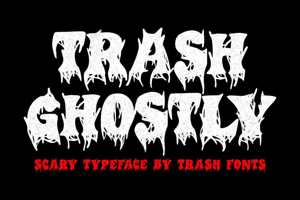Trash Ghostly – Scary Font