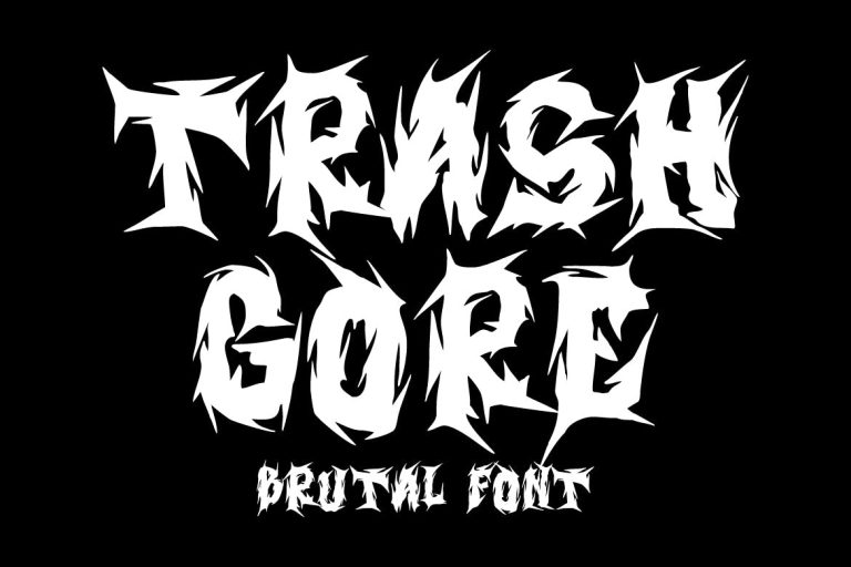 Trash Gore – Brutal Font