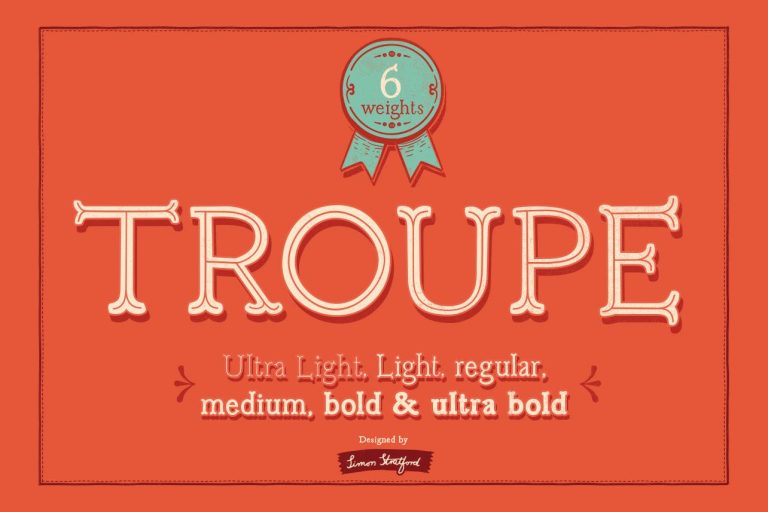 Troupe font
