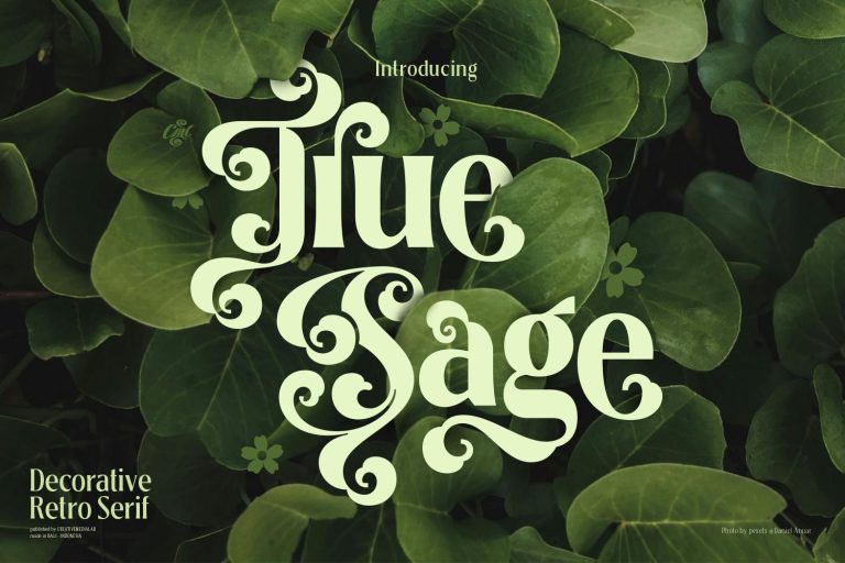 True Sage – Modern Vintage Victorian font