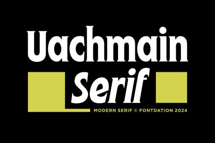 Uachmain Serif| Modern Serif Font