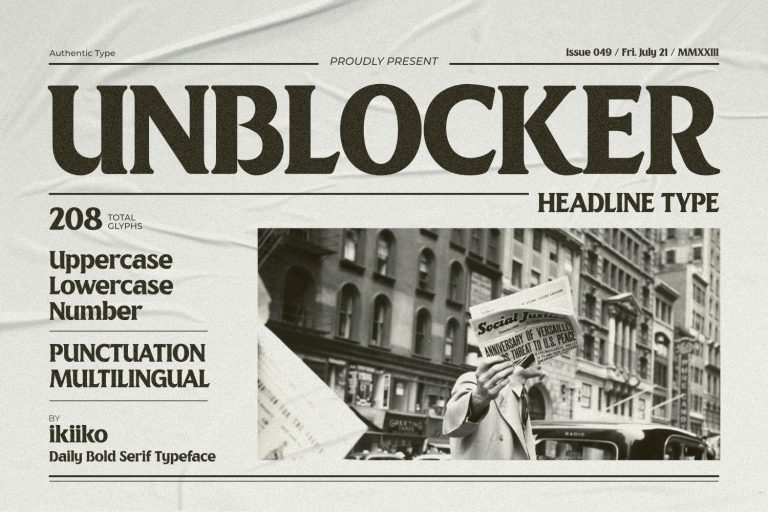 Unblocker – Headline Font