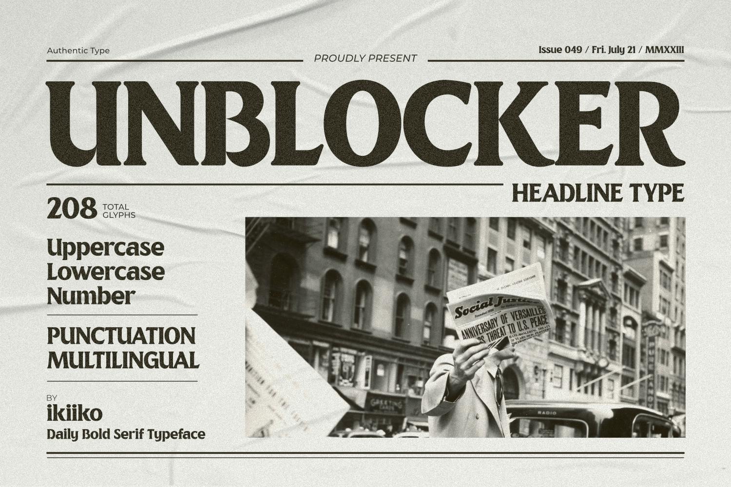 Unblocker – Headline Font
