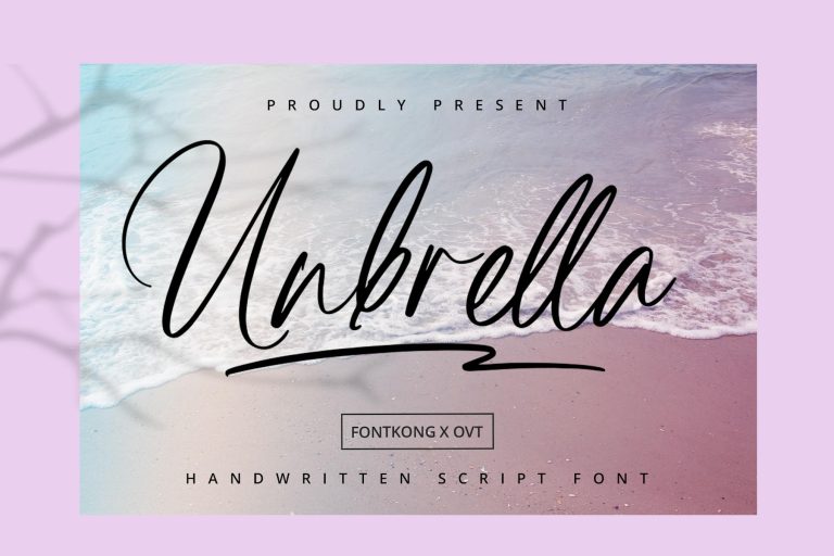 Unbrella – Handwritten Script Font