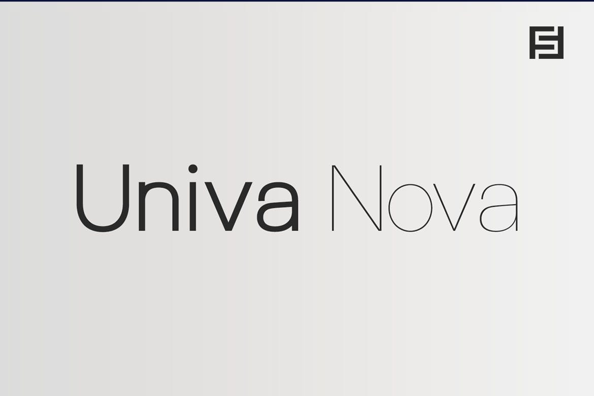 Univa Nova – Minimalist Typeface with Clean Design