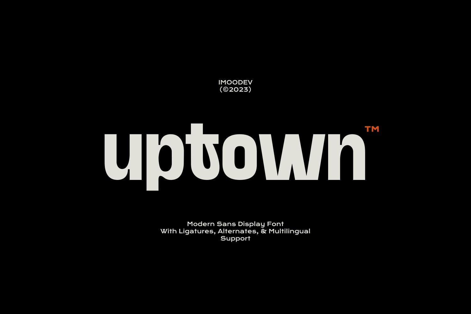 Uptown – Modern Sans Display Font