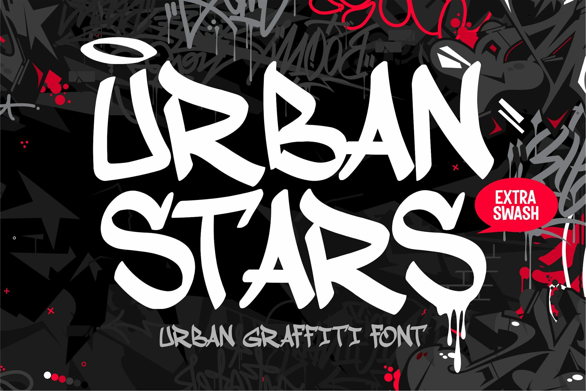 Urban Stars – Graffiti Tag Font
