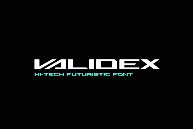 Validex Technology Font