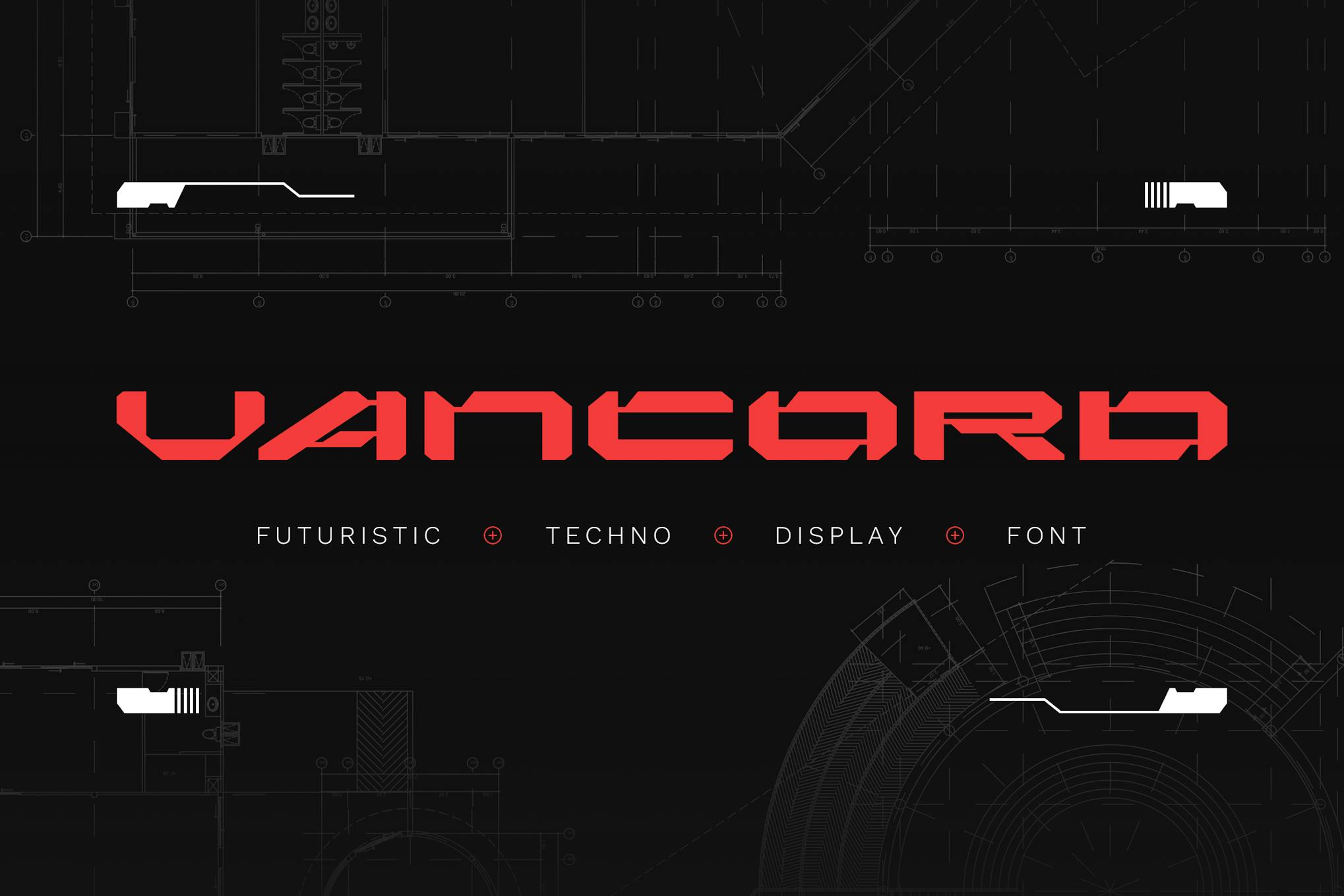 Vancord – Futuristic Display Font