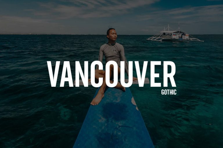 Vancouver – Gothic Typeface + WebFonts
