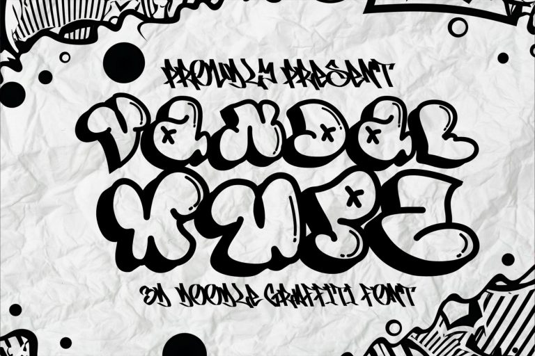 Vandal Wupz – Doodle Graffiti Font