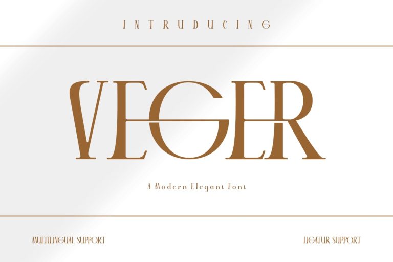 VEGER – Modern Elegant Font