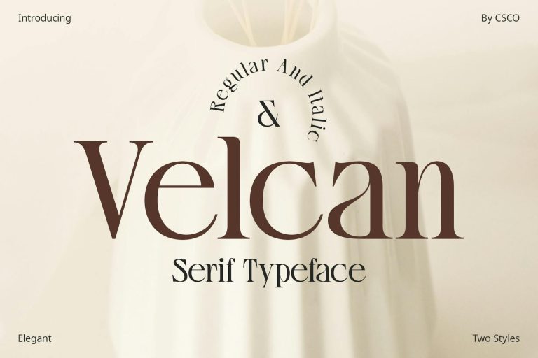 Velcan – Serif Typeface