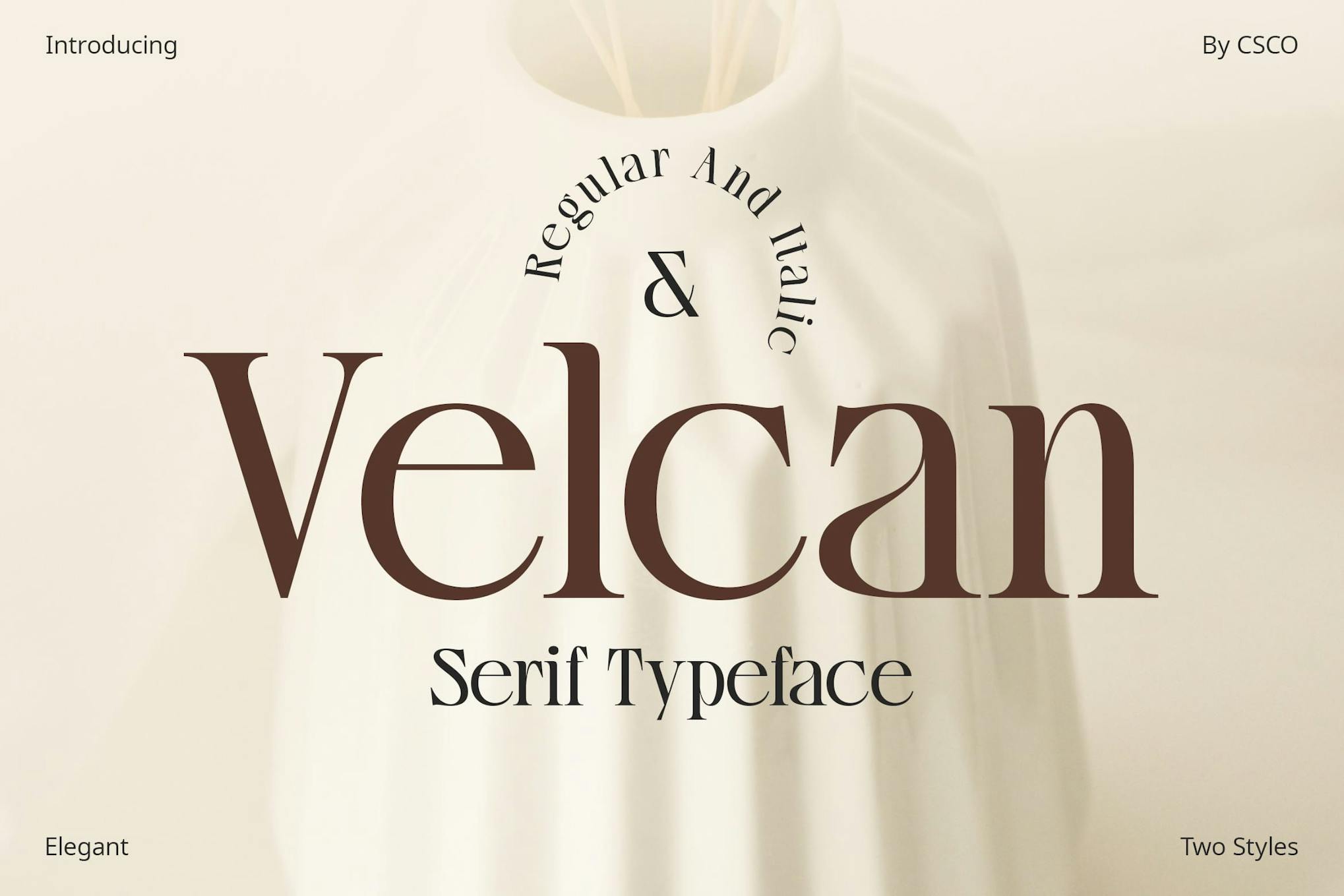 Velcan – Serif Typeface