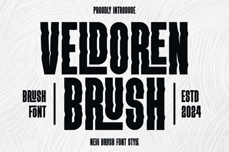 VELDOREN BRUSH – Brush Font