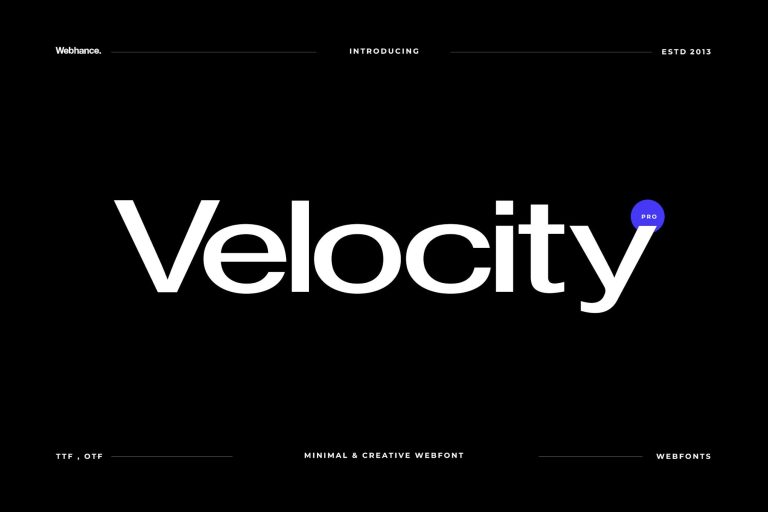 Velocity – Premium Sans-Serif font