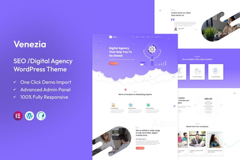 Venezia – Digital Marketing WordPress Theme
